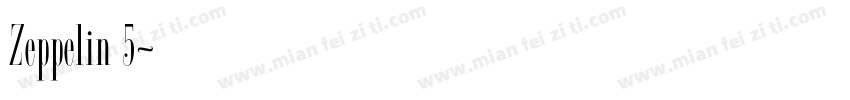 Zeppelin 5字体转换